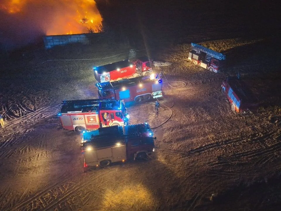 Paliła się sortownia na Lubelszczyźnie. Kazali zamykać okna nawet w sąsiednim powiecie