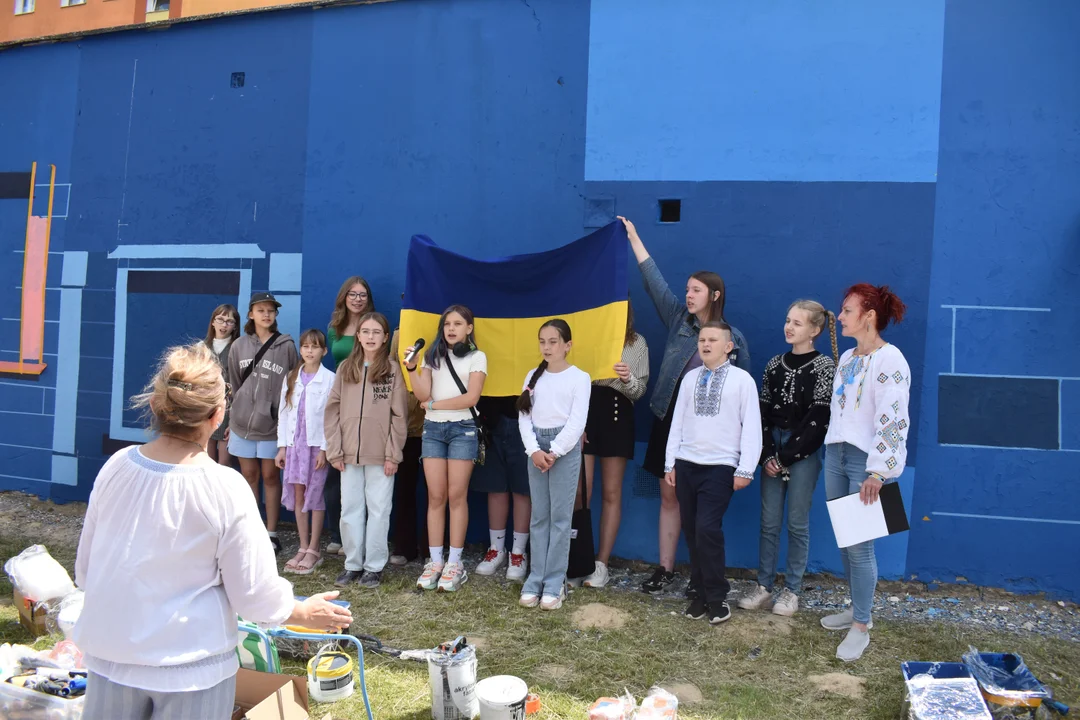 Nowy mural na Kalinowszczyźnie. Tak Ukraińcy dziękują Lublinowi za pomoc