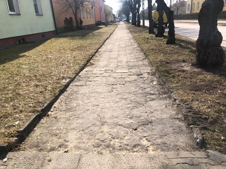 Chodnik na Prusa w Biłgoraju