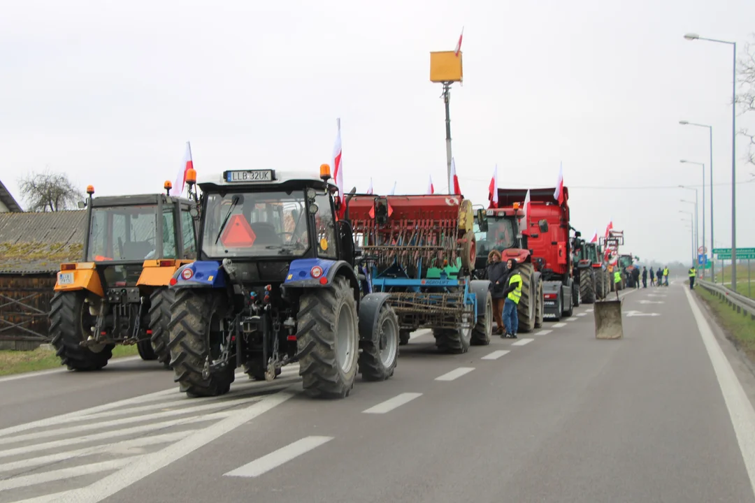 Protest rolników w Wólce Rozwadowskiej