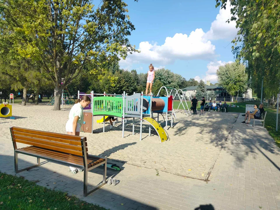 Jeszcze plażujemy nad Zalewem w Łukowie