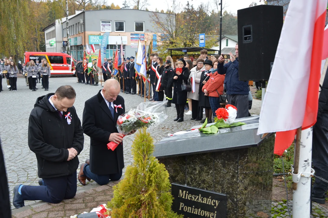 Obchody 105. rocznicy odzyskania niepodległości w Poniatowej