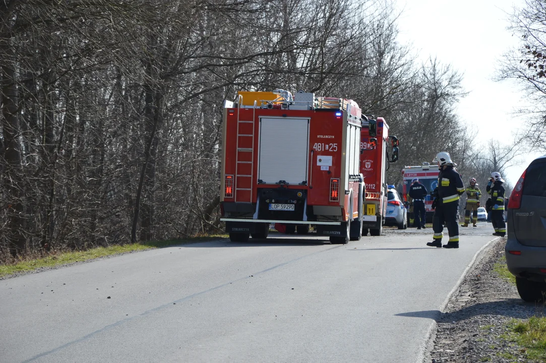 Wypadek drogowy w Kawęczynie