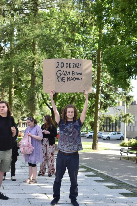 Lublin: Protest UMCS dla Palestyny. "Domagamy się bojkotu izraelskich instytucji" [GALERIA]