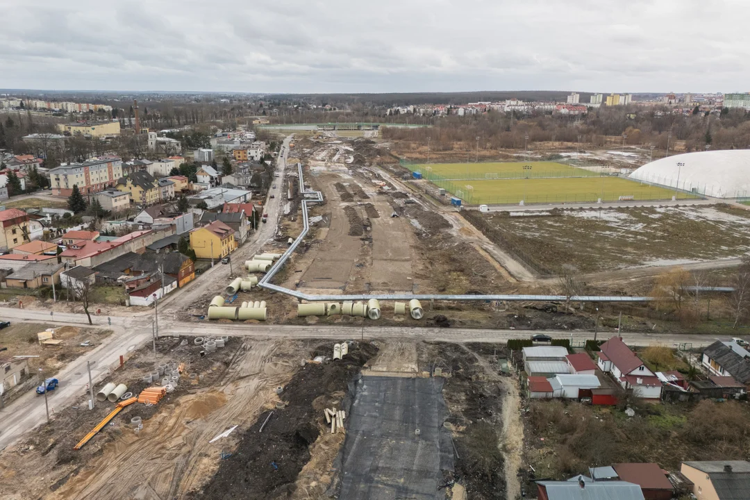 Lublin: Rozbudowa ul. Lubelskiego Lipca '80. Co dzieje na placu budowy?