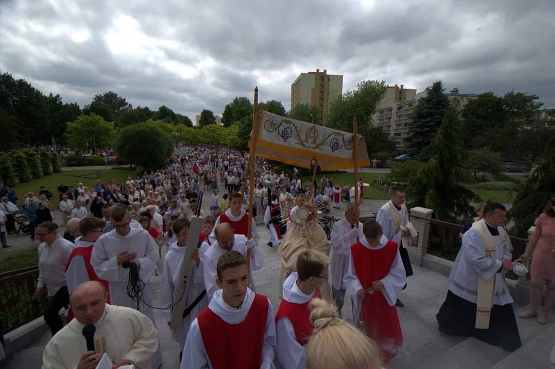 Procesja  Bożego Ciała w Puławach