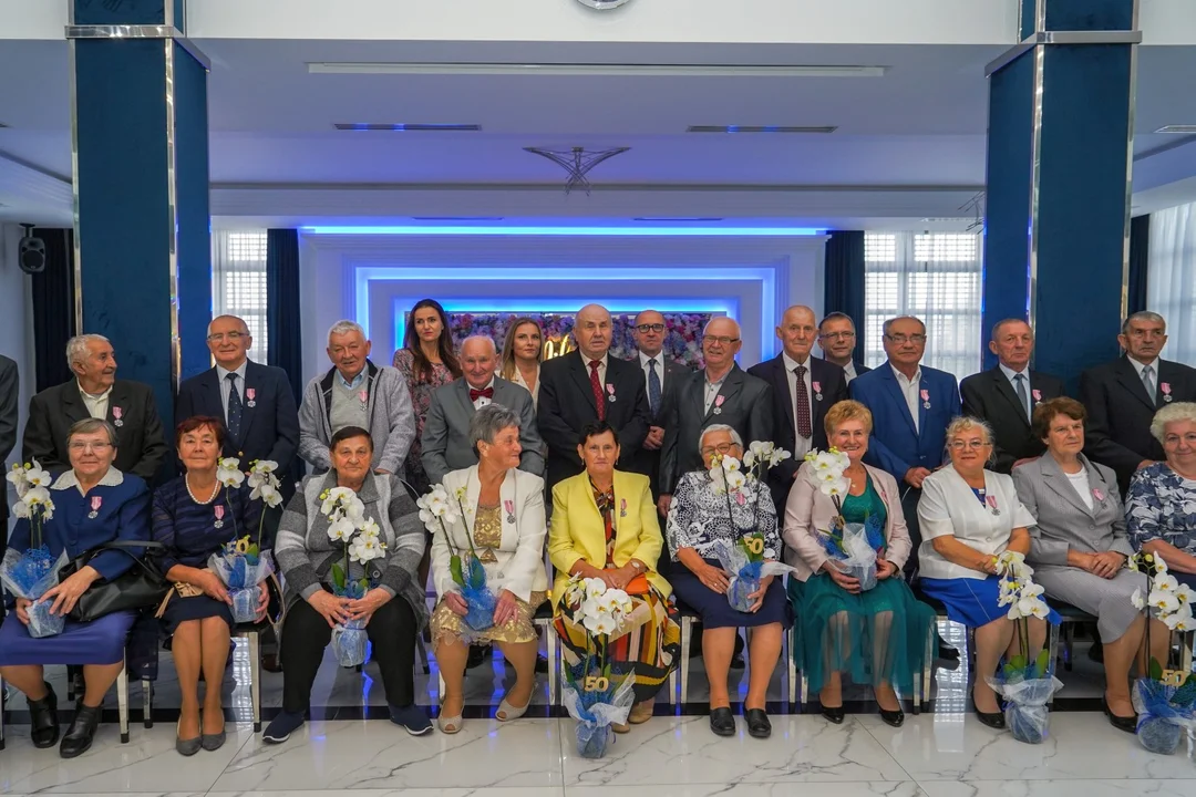 GMINA ŁUKÓW Świętowali Jubileusz Złotych Godów.