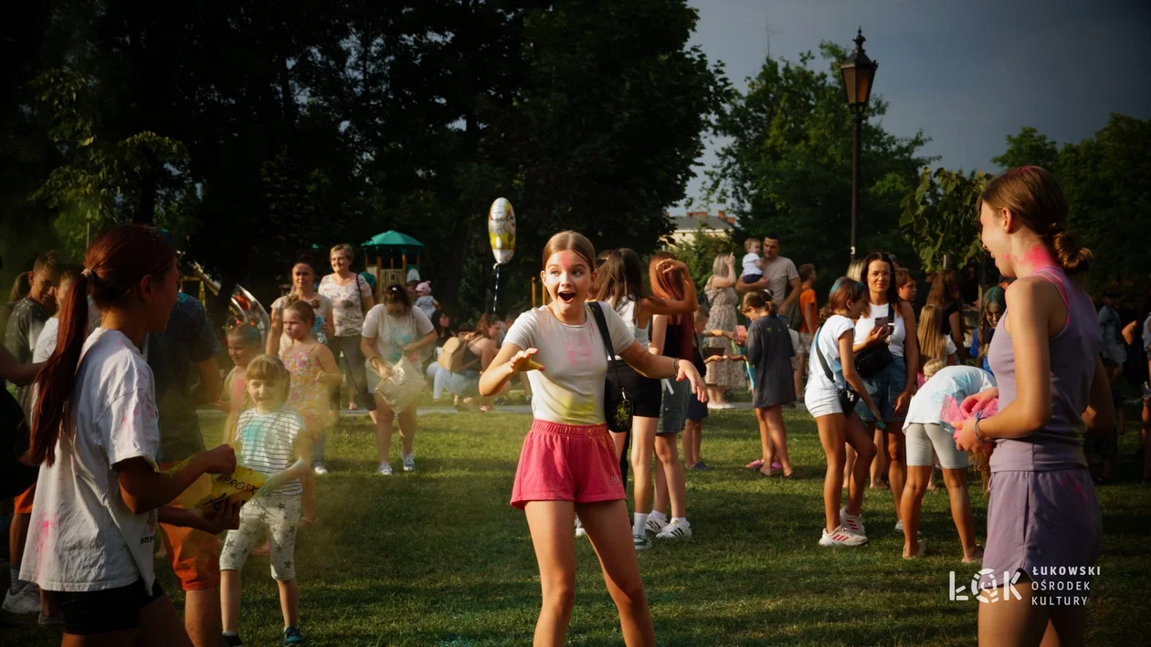 Festiwal Balonów, Baniek Mydlanych i Kolorów w Parku Miejskim w Łukowie