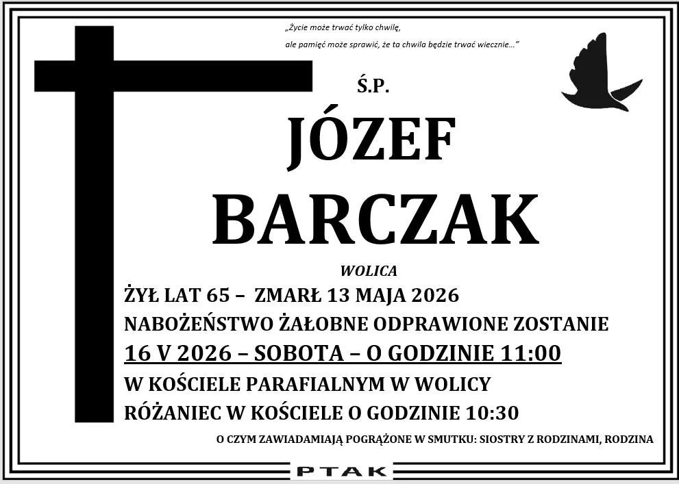 Powiat opolski - nekrologi 1 - 13 maja