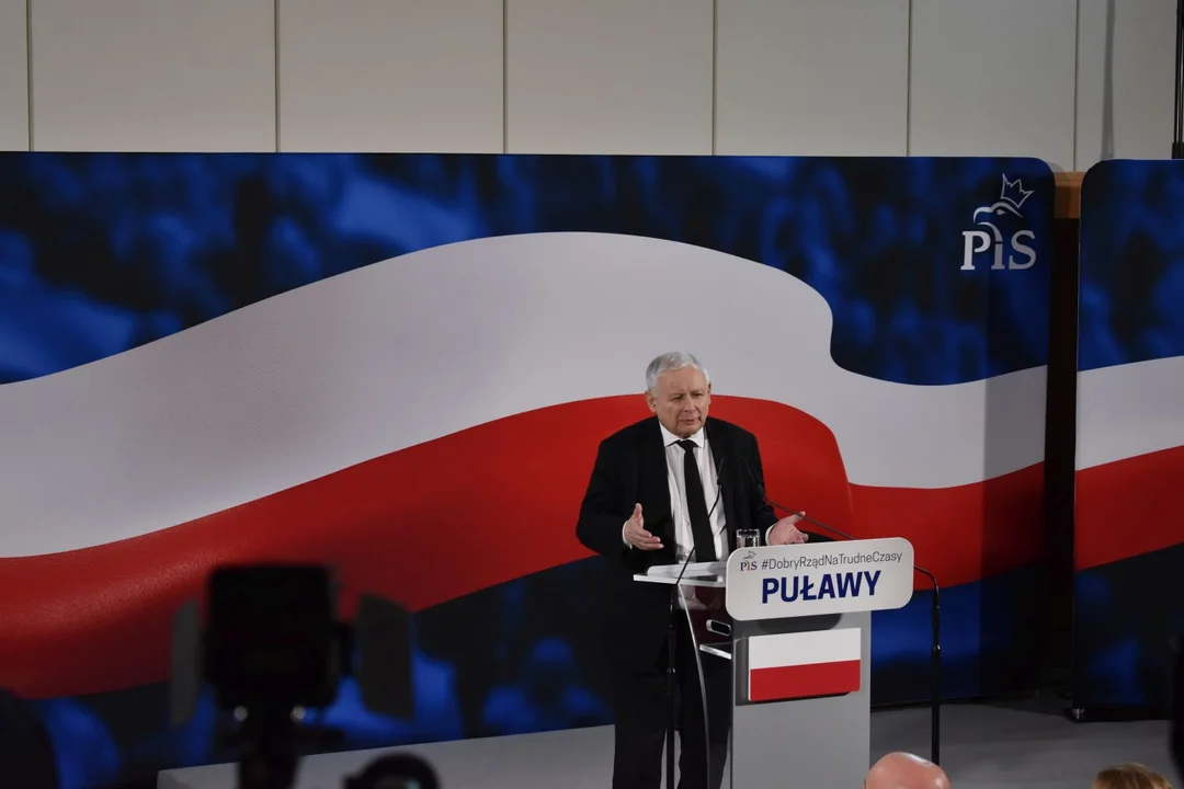 Spotkanie z Jarosławem Kaczyńskim w Puławach