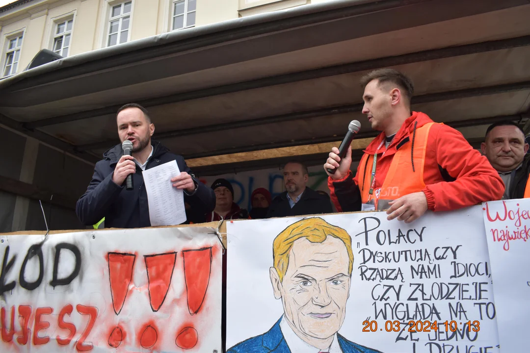 Protest rolników. Przemarsz w Lublinie