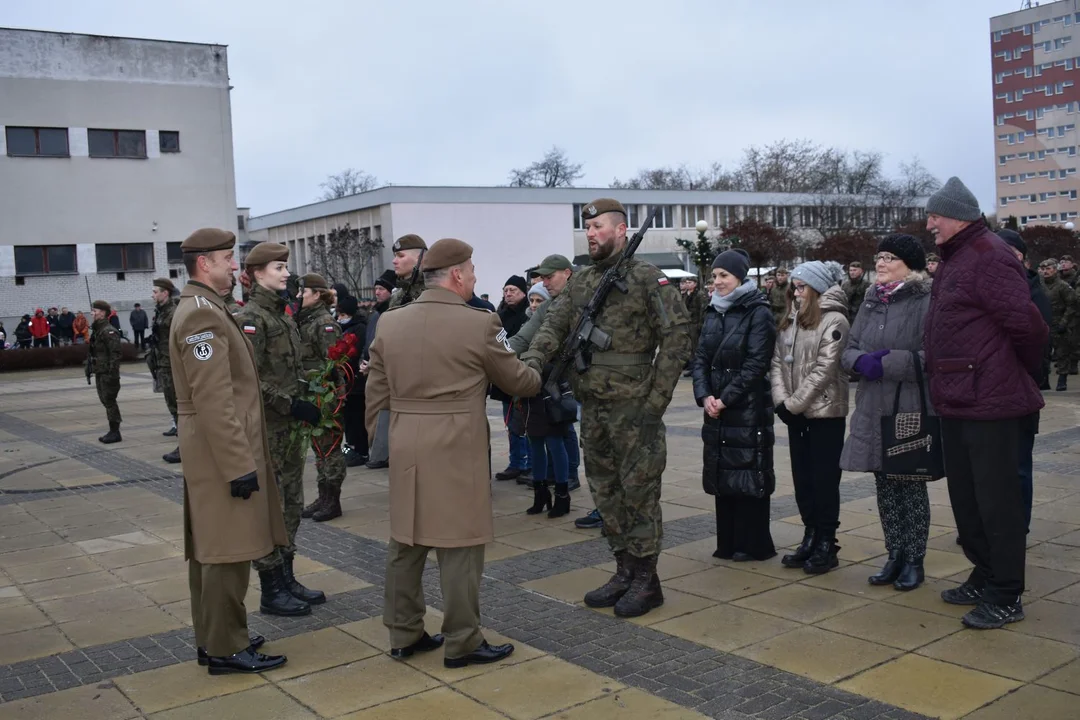 Przysięga żołnierzy WOT w Puławach