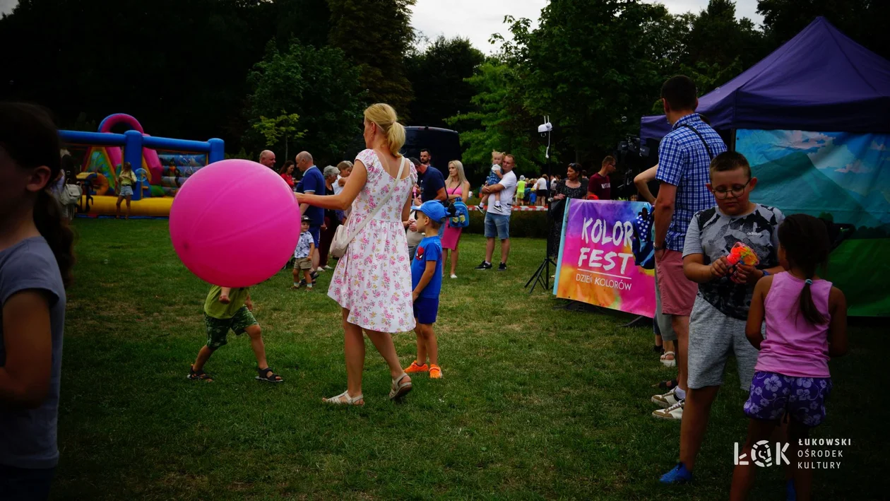 Festiwal Balonów, Baniek Mydlanych i Kolorów w Parku Miejskim w Łukowie