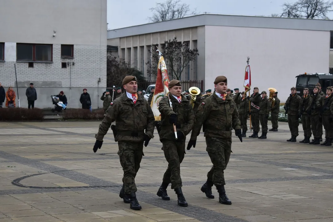 Przysięga żołnierzy WOT w Puławach