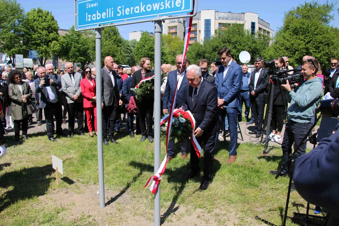 Otwarcie skweru im. Izabelli Sierakowskiej w Lublinie