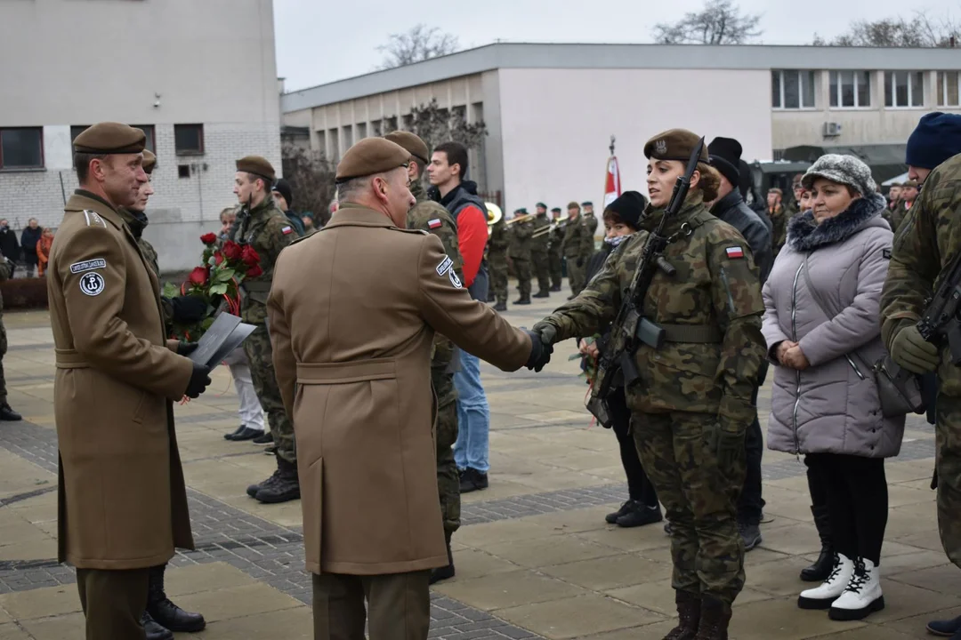 Przysięga żołnierzy WOT w Puławach