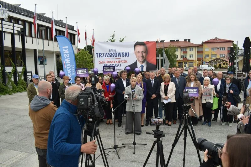 Konferencja poparcia dla Trzaskowskiego w Biłgoraju