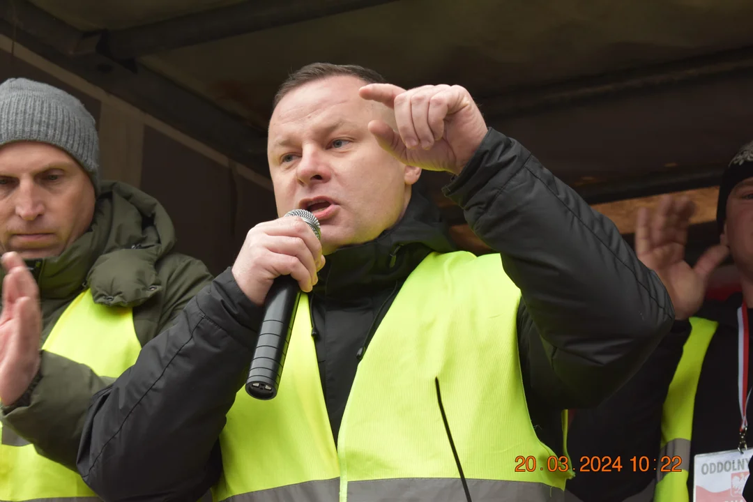 Protest rolników. Przemarsz w Lublinie