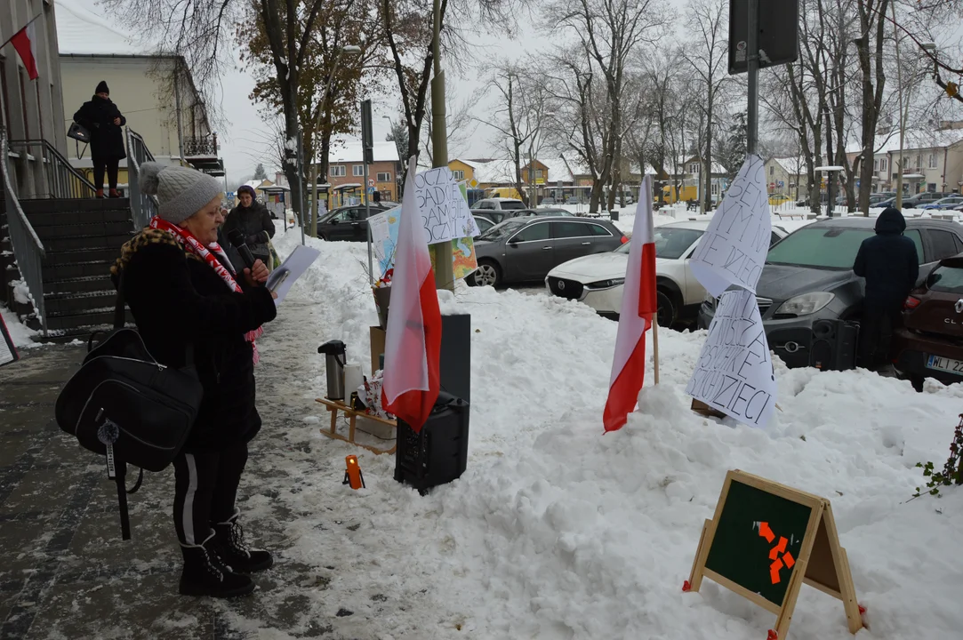 Protest przed Sądem Rejonowym w Opolu Lubelskim