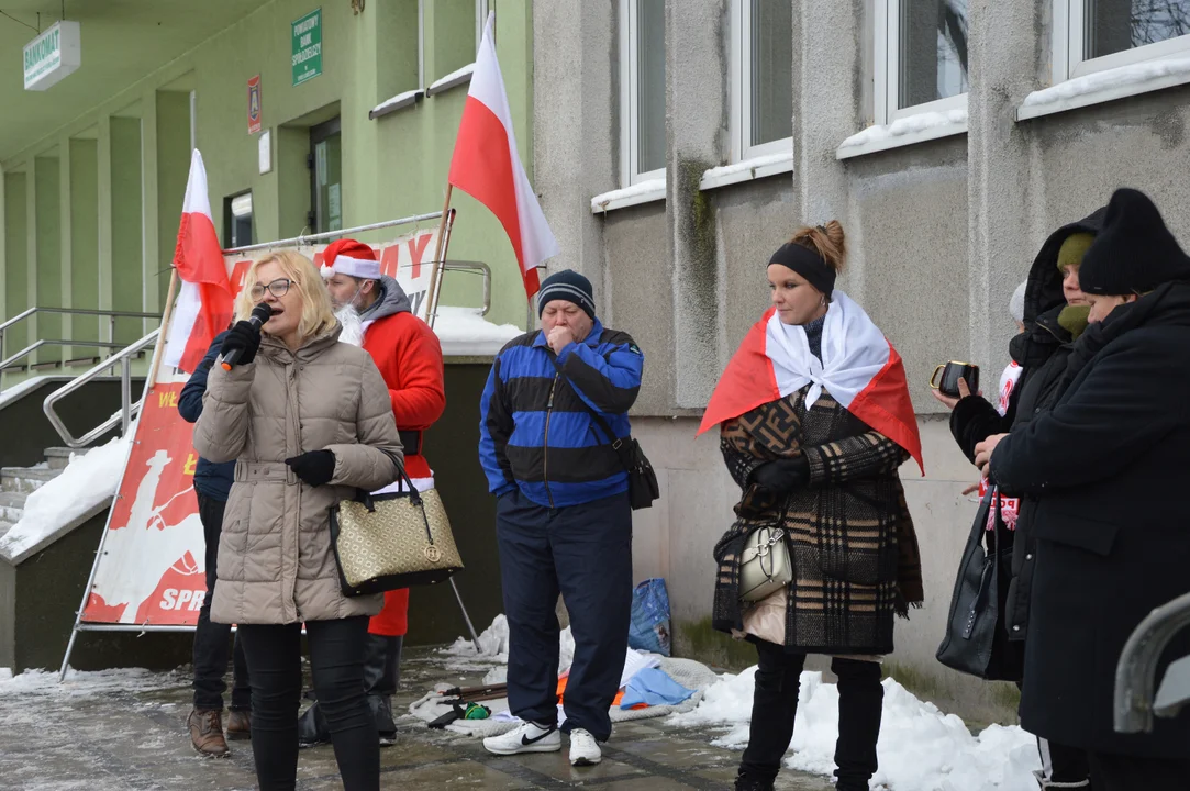 Protest przed Sądem Rejonowym w Opolu Lubelskim