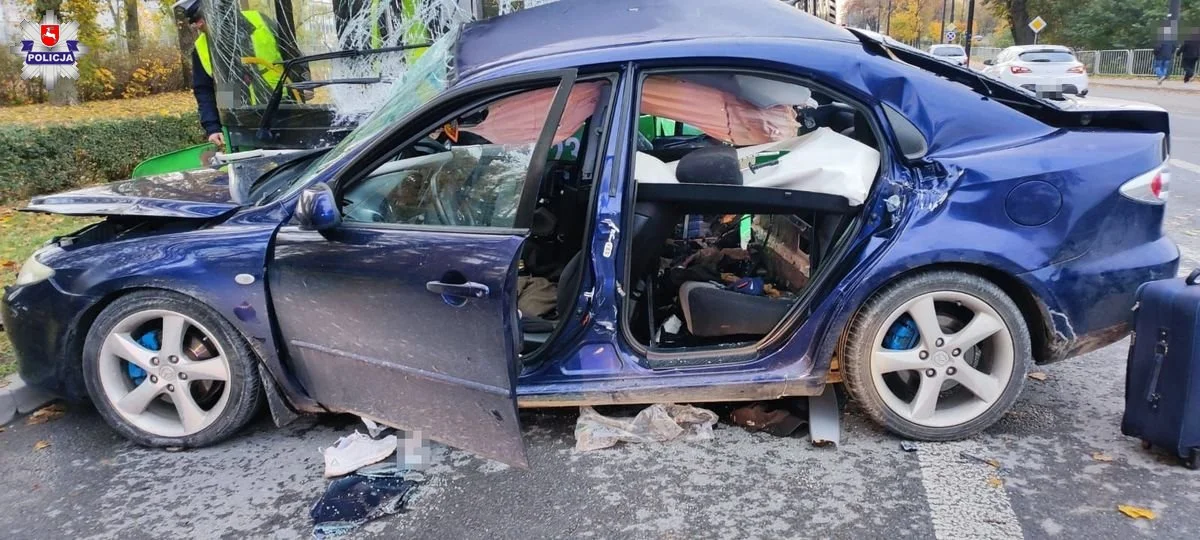 Lublin: Samochód zderzył się z autobusem. Ucierpieli dwaj obywatele Ukrainy