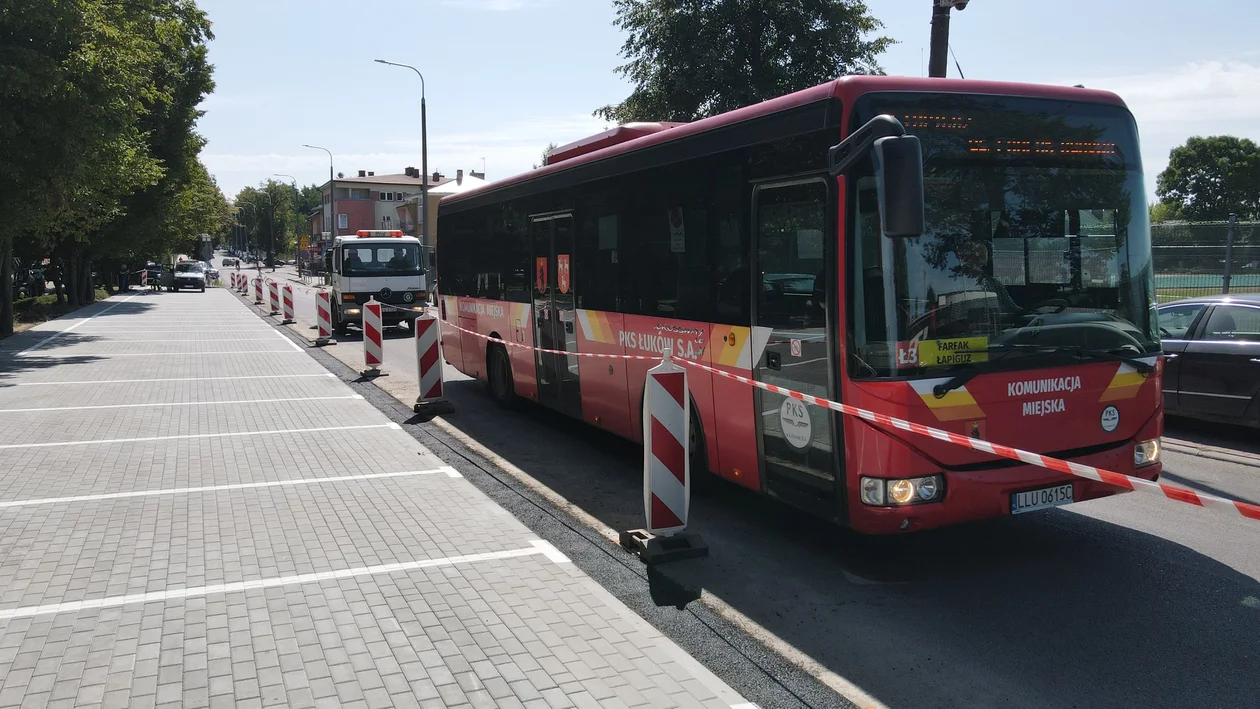 Remont parkingu na Rogalińskiego w Łukowie