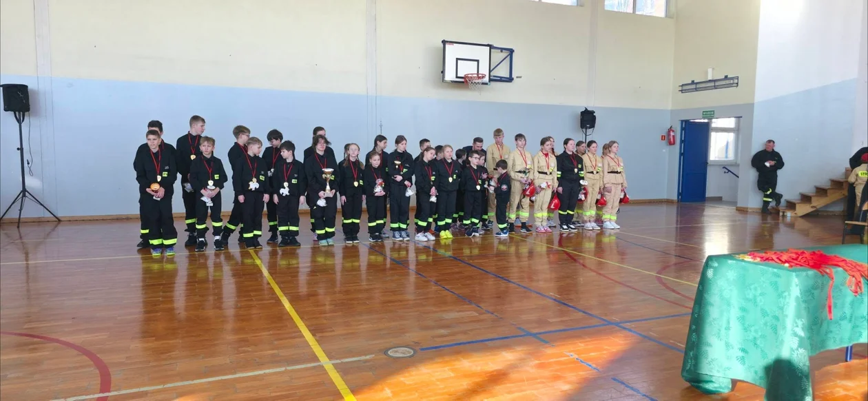 Gminne eliminacje do powiatowych zawodów Młodzieżowych Drużyn Pożarniczych - gminy Kurów i Markuszów