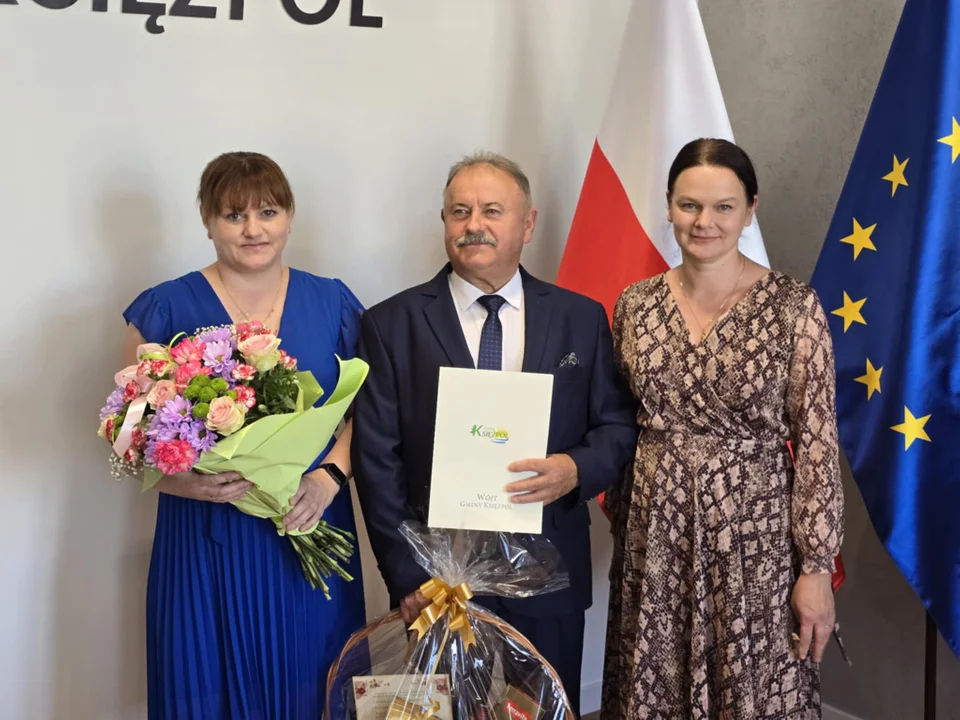 Pożegnanie skarbnika  pana Henryka w gminie Księżpol