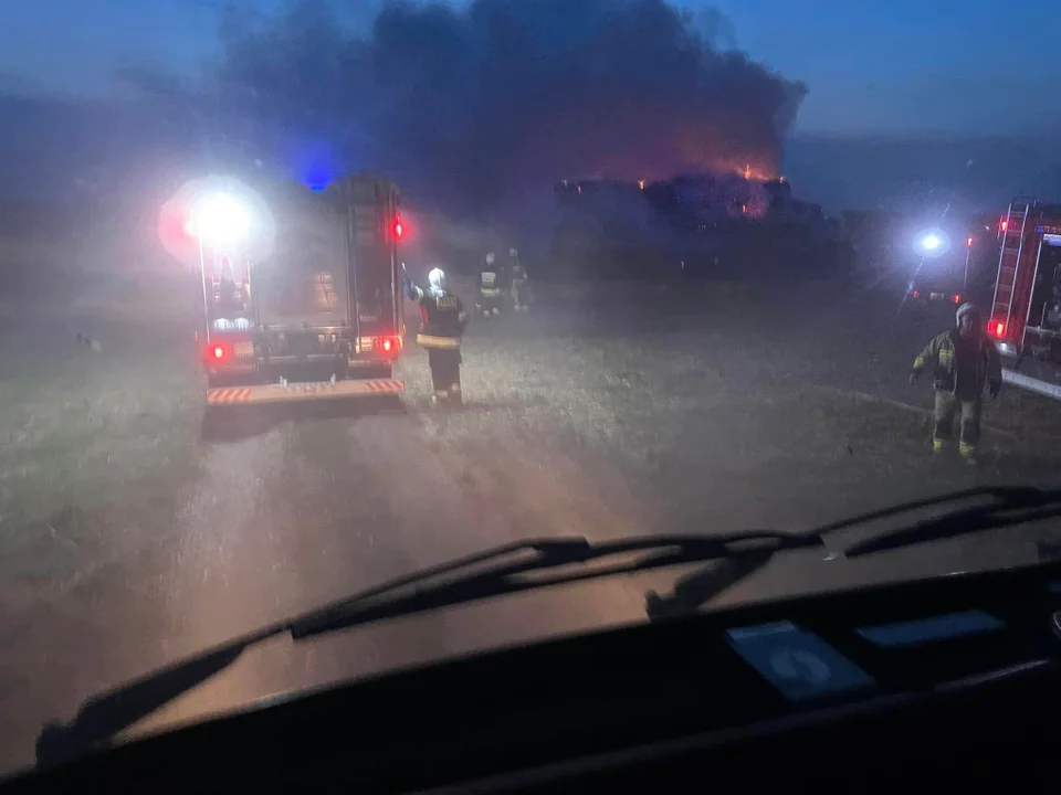 Ogromny pożar w gminie Serokomla