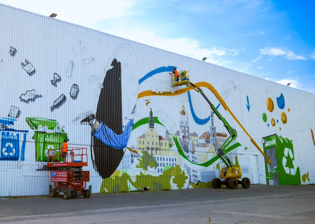 Lublin: Przy ul. Metalurgicznej powstaje ekologiczny mural