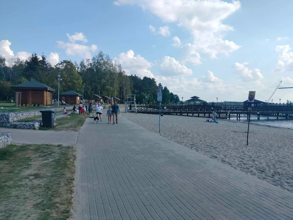 Jeszcze plażujemy nad Zalewem w Łukowie