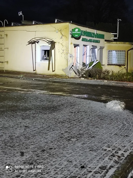 Wybuch  bankomatu w Woli Gułowskiej