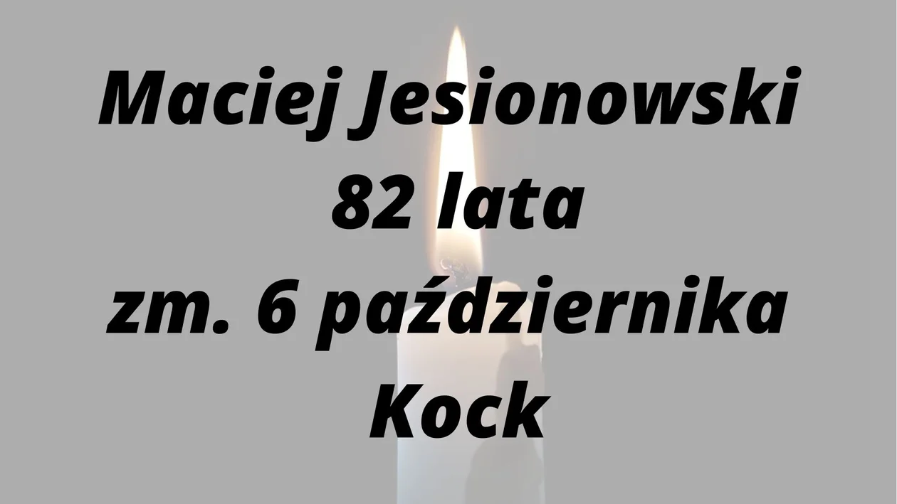 Nekrologi z powiatu radzyńskiego ( 6 - 19 października)