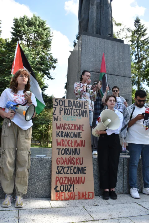 Lublin: Protest UMCS dla Palestyny. "Domagamy się bojkotu izraelskich instytucji" [GALERIA]