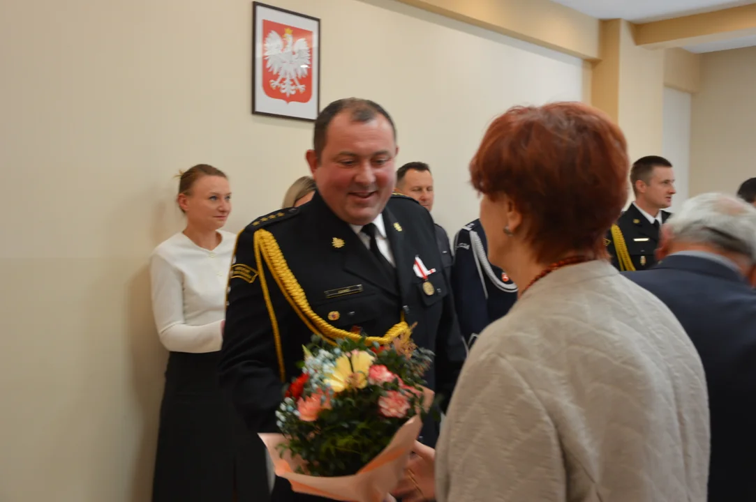 Uroczystość powołania nowego Komendnta Powiatowego Państwowej Straży Pożarnej w Opolu Lubelskim