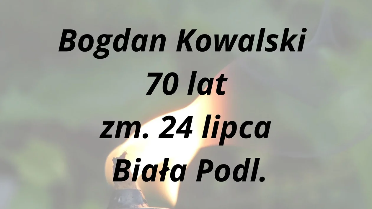 Nekrologi Biała Podl.