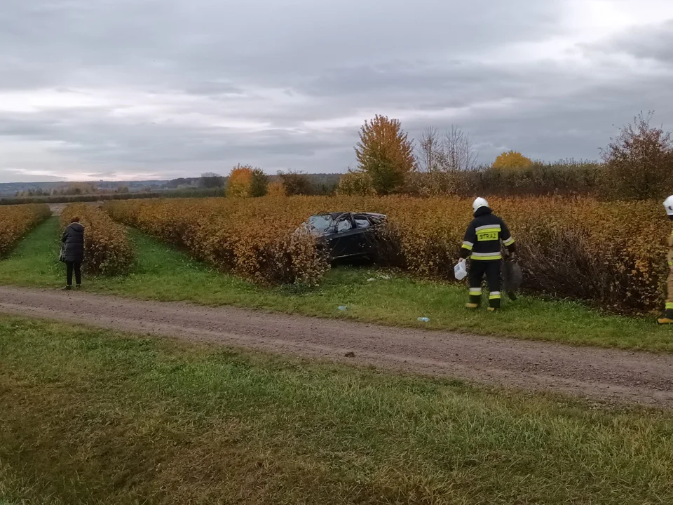 Kolizja drogowa na DW 747 w gminie Łaziska