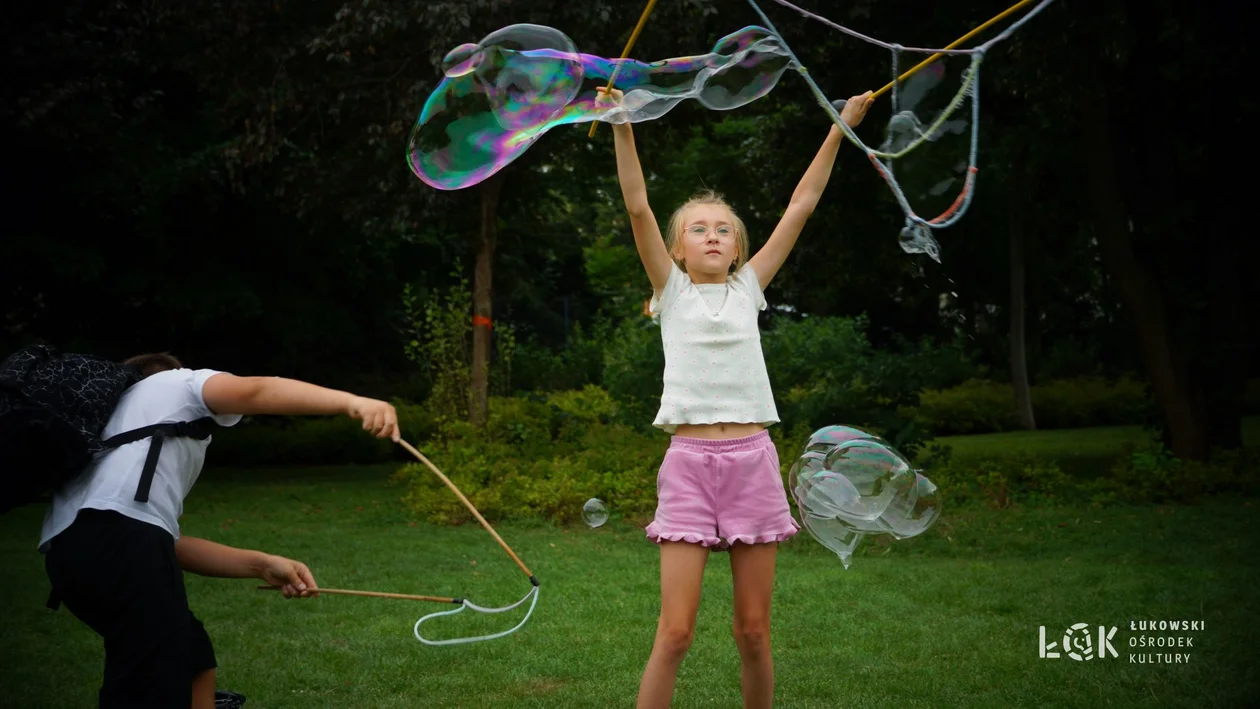 Festiwal Balonów, Baniek Mydlanych i Kolorów w Parku Miejskim w Łukowie