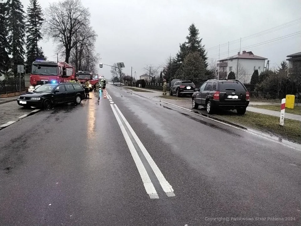 Powiat radzyński: Wypadek samochodowy. Kilka osób rannych