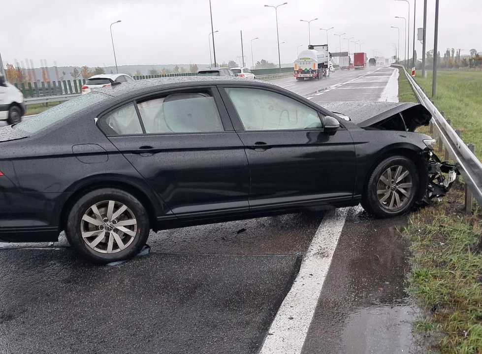 Kolizja na ekspresówce pod Puławami