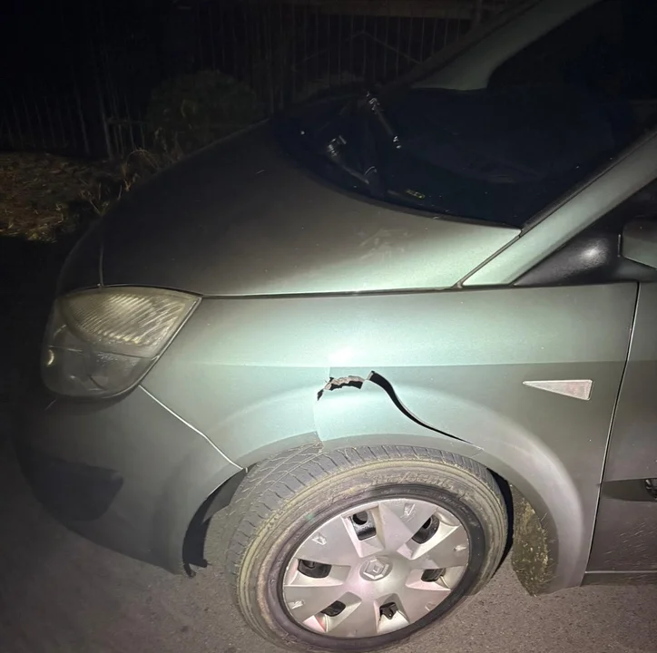 Gm. Międzyrzec Podlaski: Bez uprawnień i po pijaku wjechał na posesję. Wiózł pasażerów