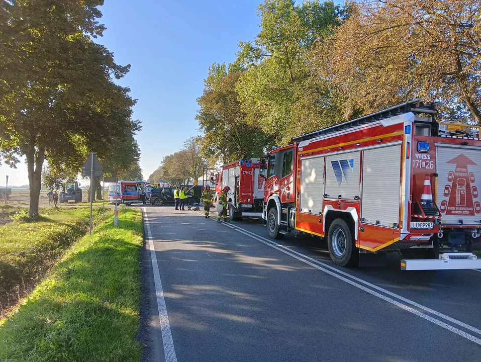 Poważny wypadek pomiędzy Łukowem a Radzyniem Podlaskim