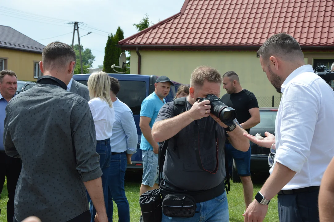 Wizyta wojewody lubelskiego i marszałka województwa lubelskiego w powiecie opolskim