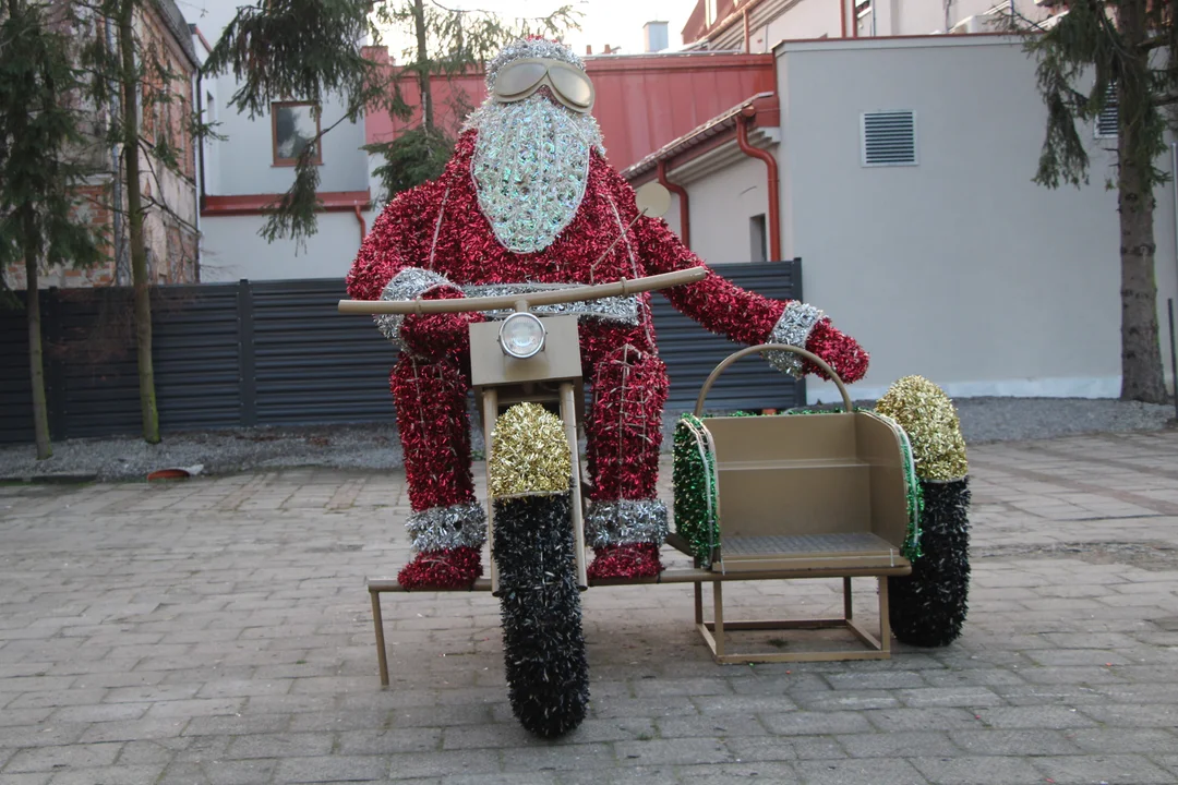 Mikołaj na motorze stanął w centrum Lubartowa