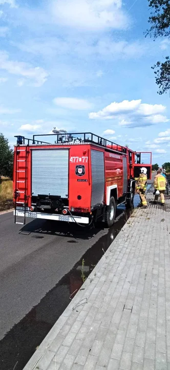 Pożar zboża na pniu Wojcieszków