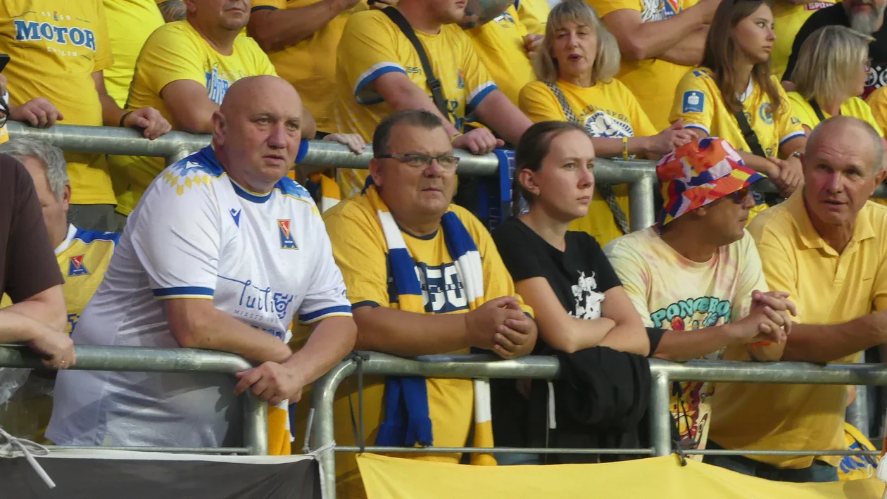Kibice na meczu Motor Lublin - Jagiellonia Białystok