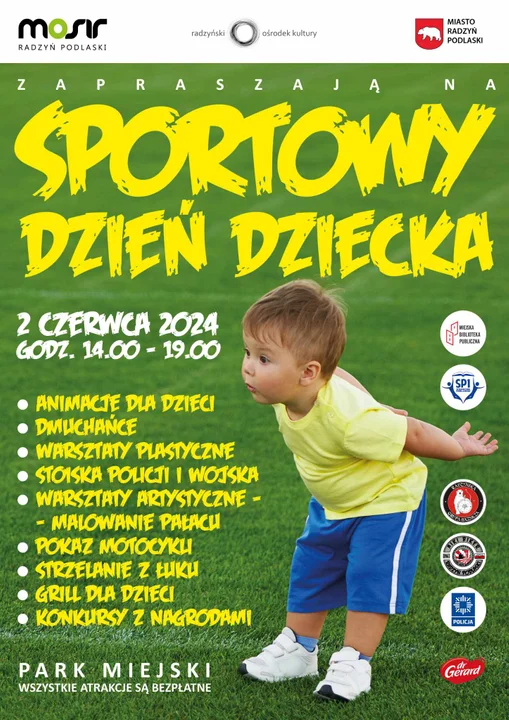 SPORTOWY DZIEŃ DZIECKA w Radzyniu - zaproszenie - Zdjęcie główne