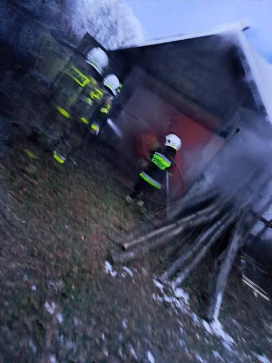 Pożar w gminie Stoczek Łukowski. Spłonęła stodoła w Starej Prawdzie - Zdjęcie główne