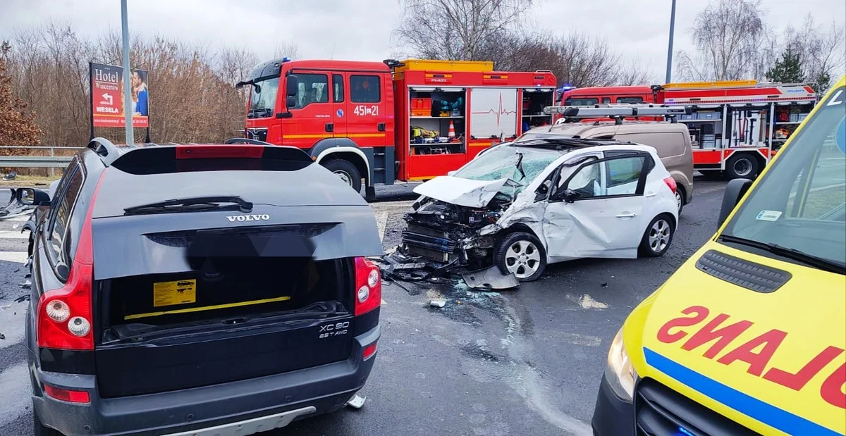 Wypadek samochodowy na obwodnicy Lubartowa. Nowe informacje