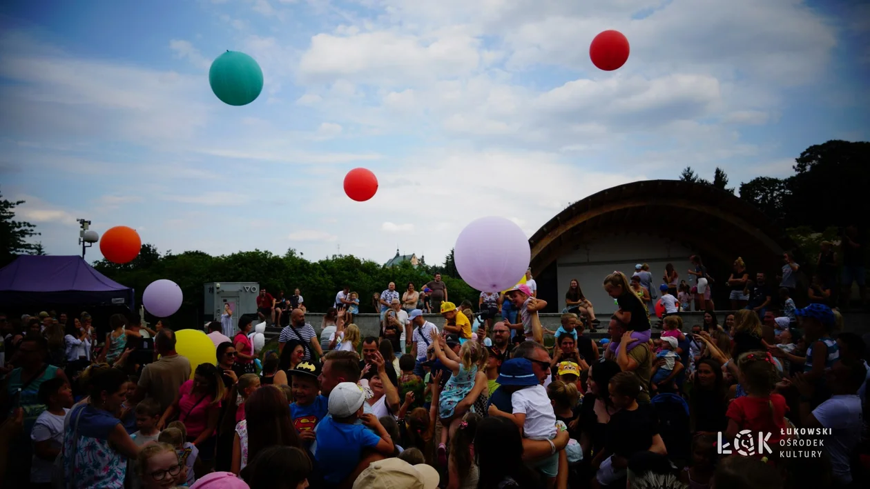 Festiwal Balonów, Baniek Mydlanych i Kolorów w Parku Miejskim w Łukowie